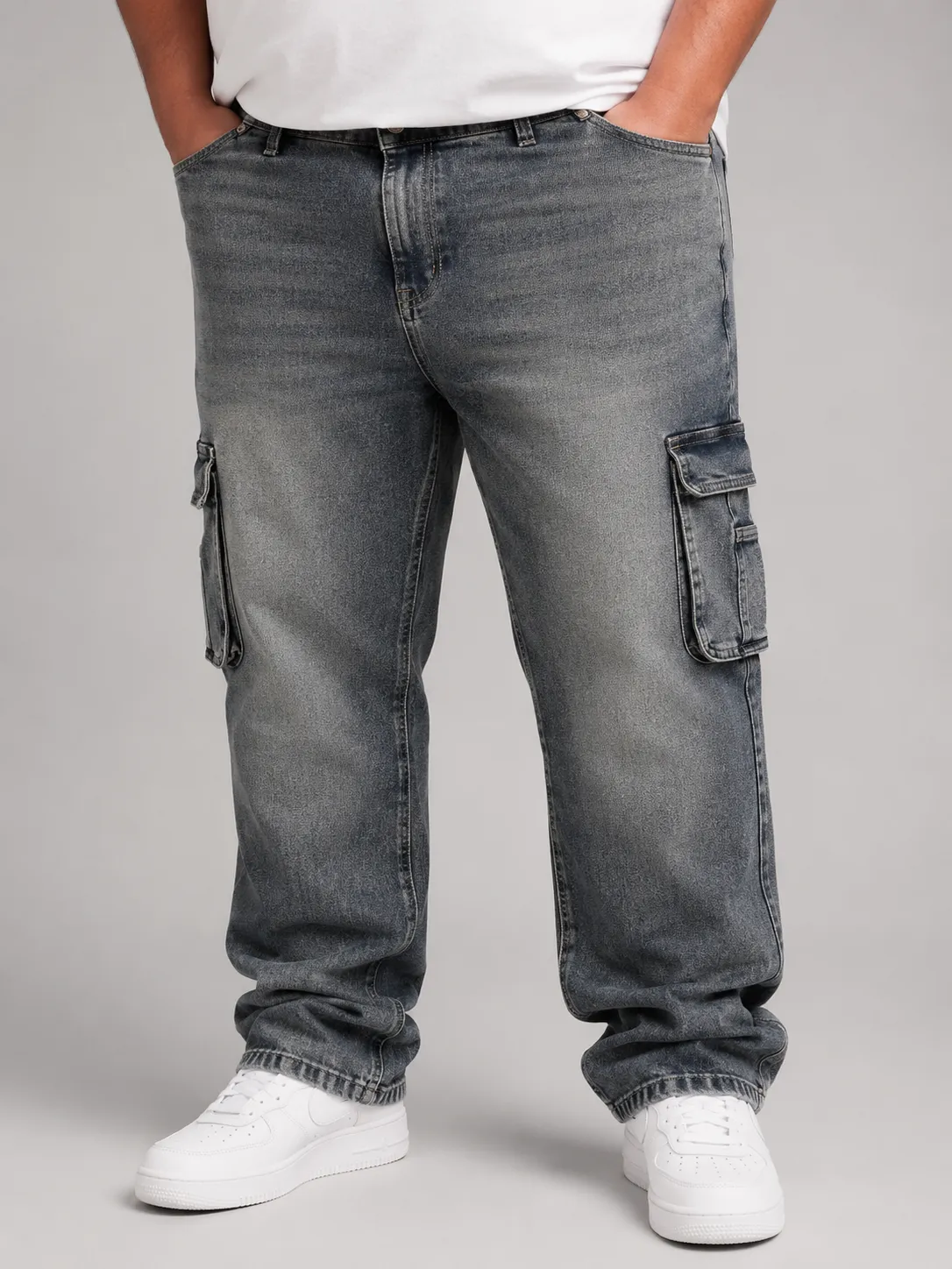 Double cargo jeans