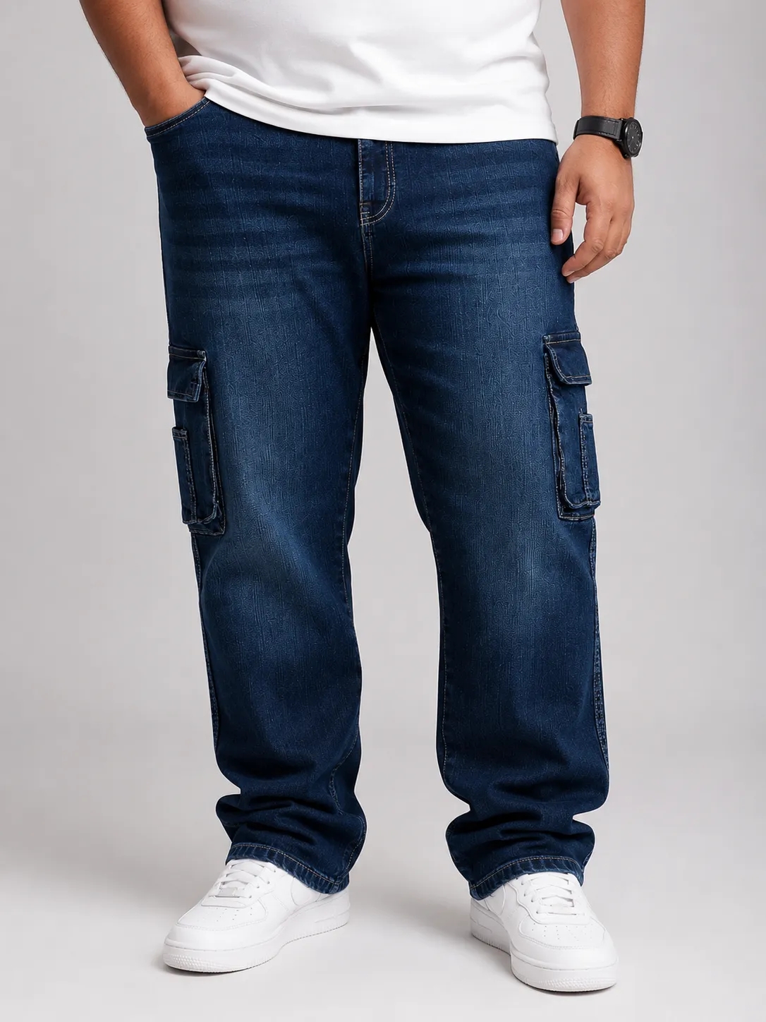 Double cargo jeans