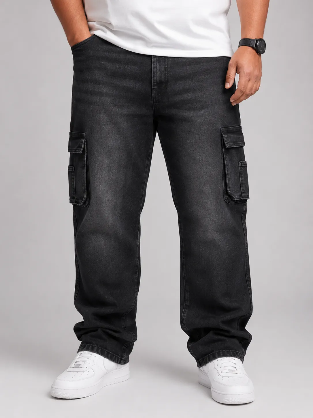 Double cargo jeans