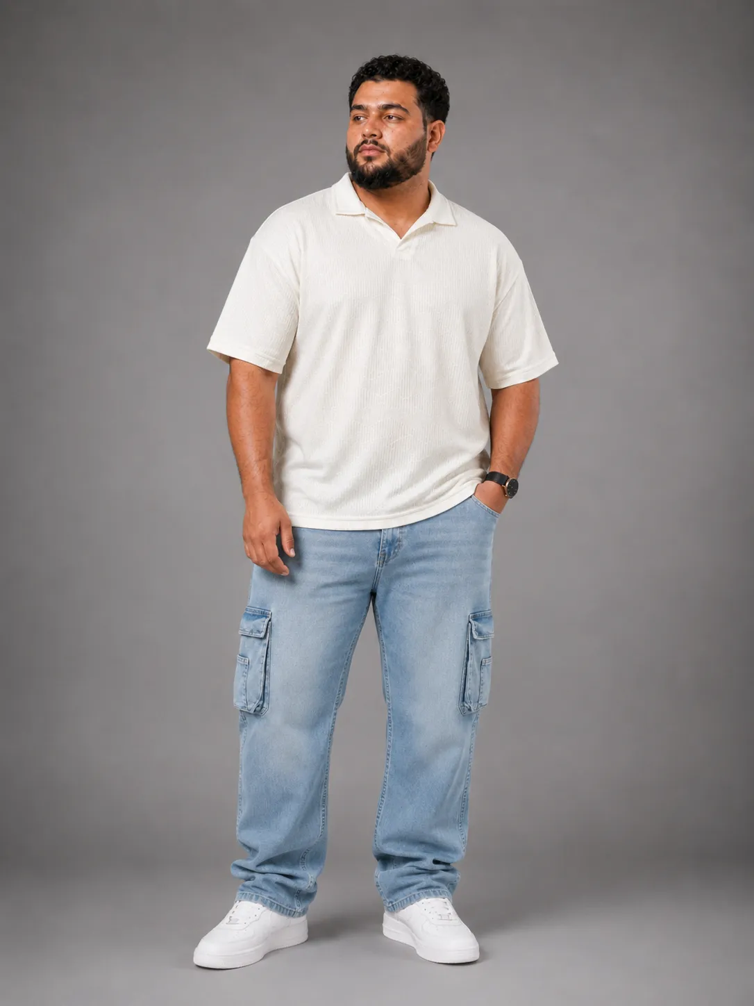 Double cargo jeans