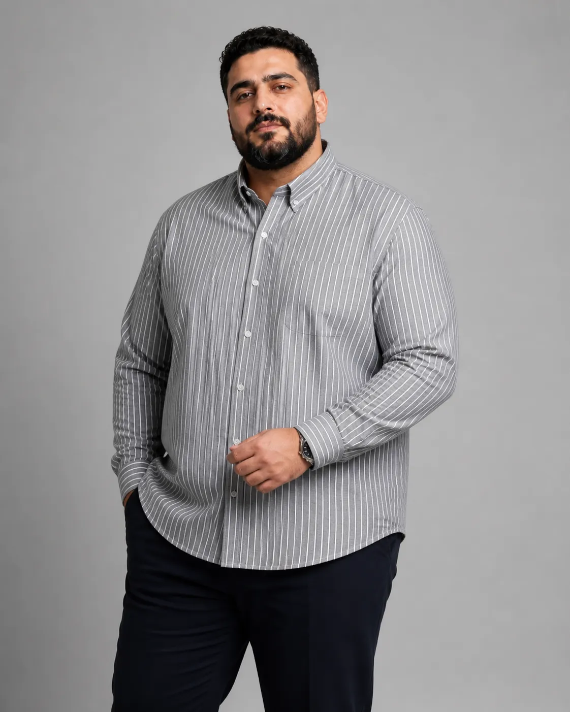 striped Oxford shirt