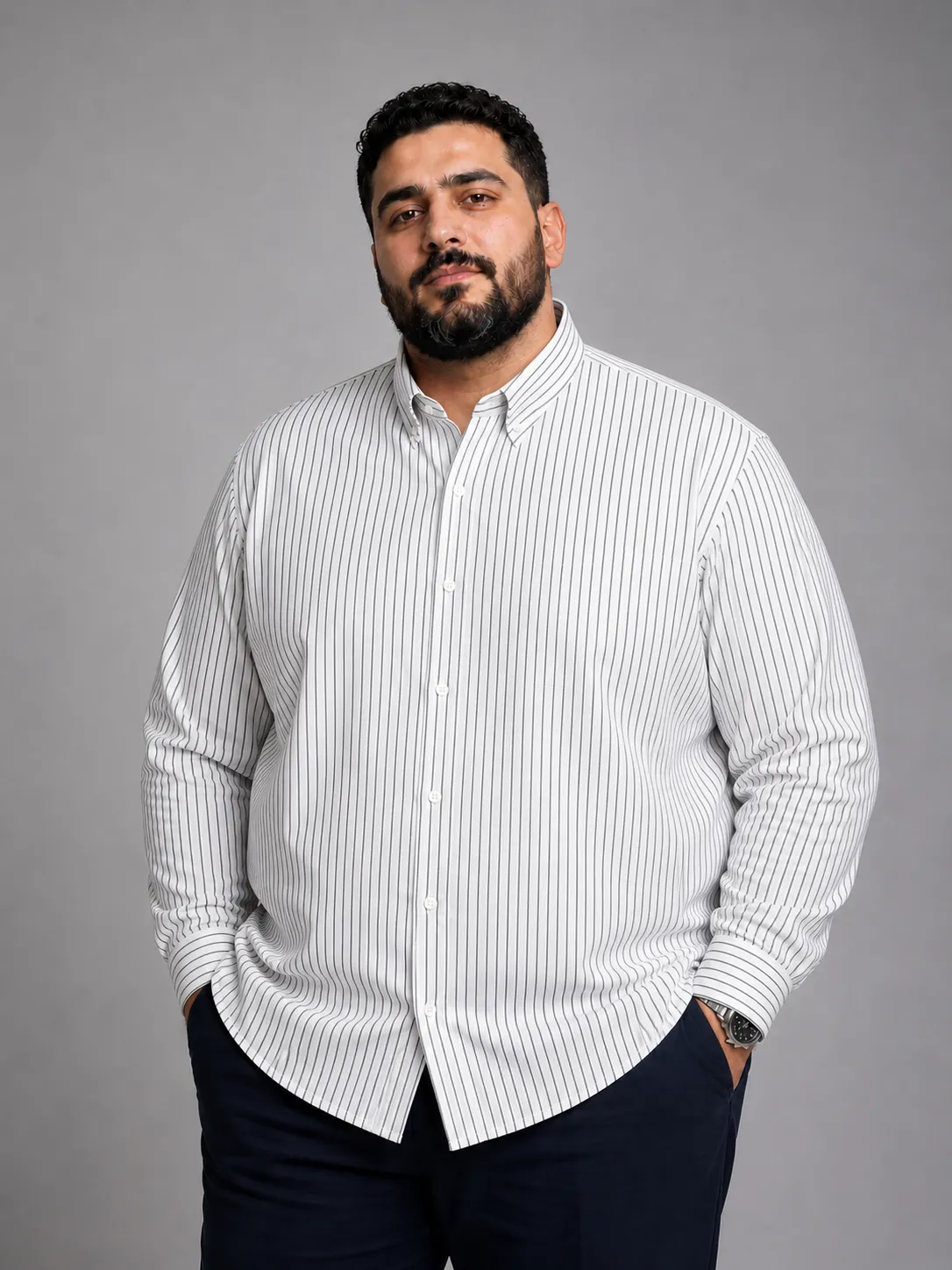 striped Oxford shirt