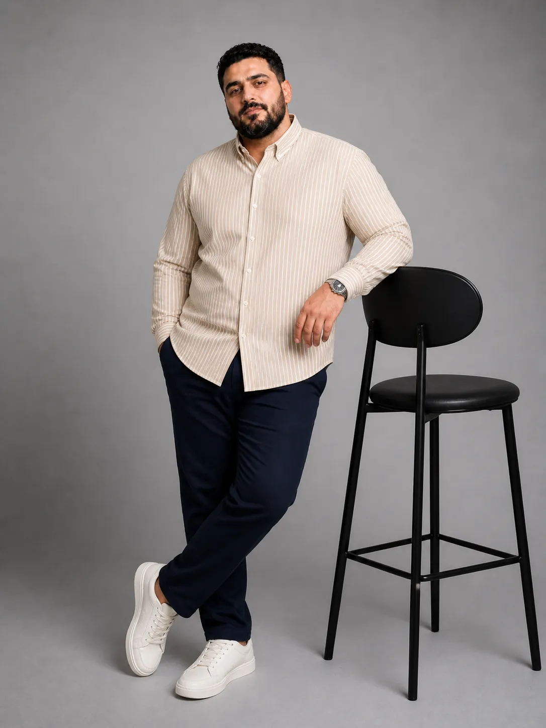striped Oxford shirt