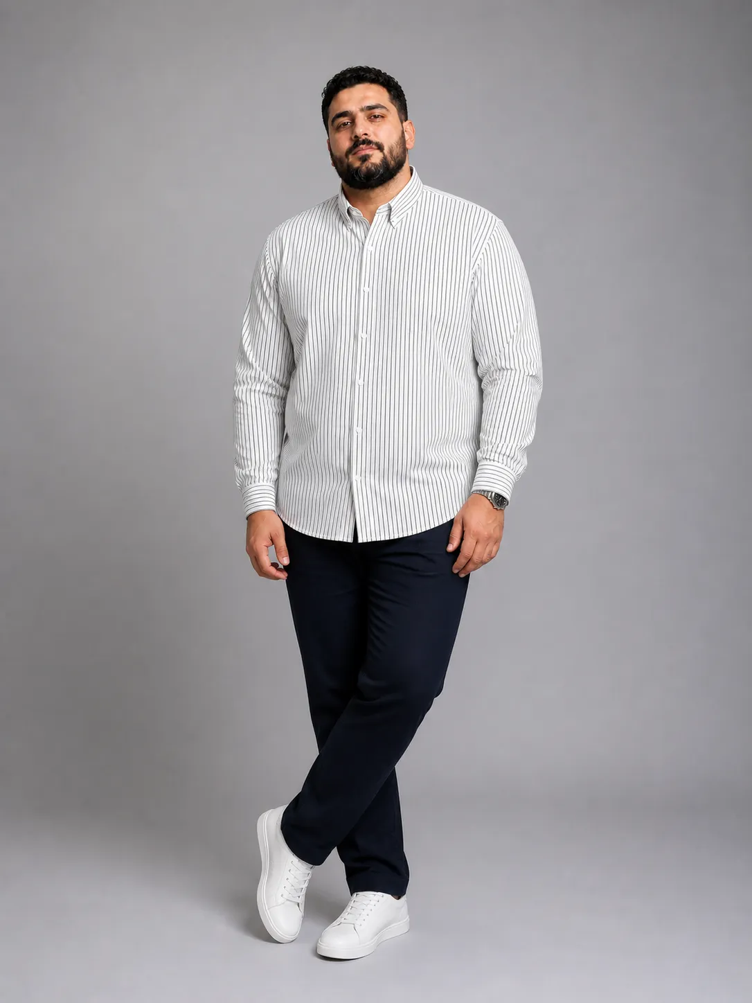 striped Oxford shirt