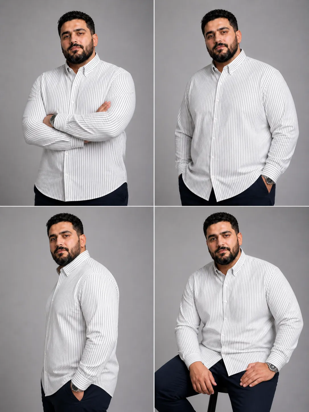 striped Oxford shirt