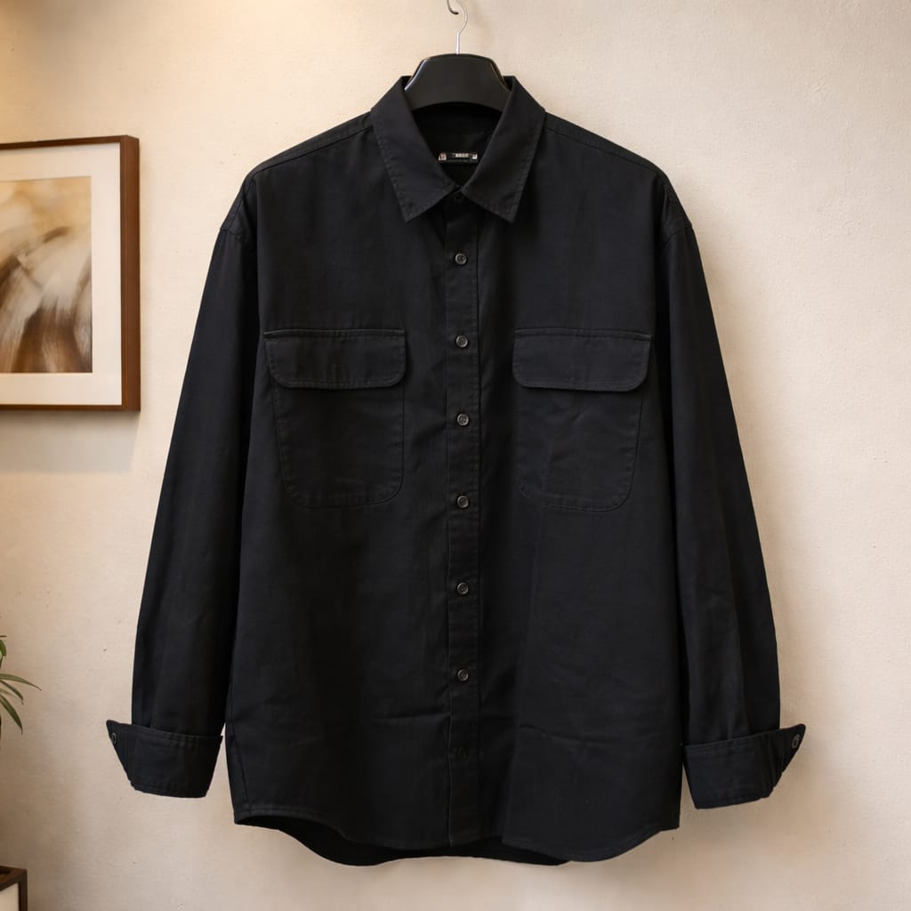 Basic gabardine shirt