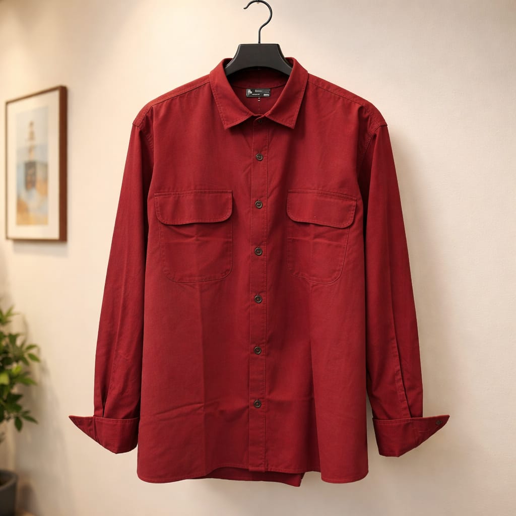 Basic gabardine shirt