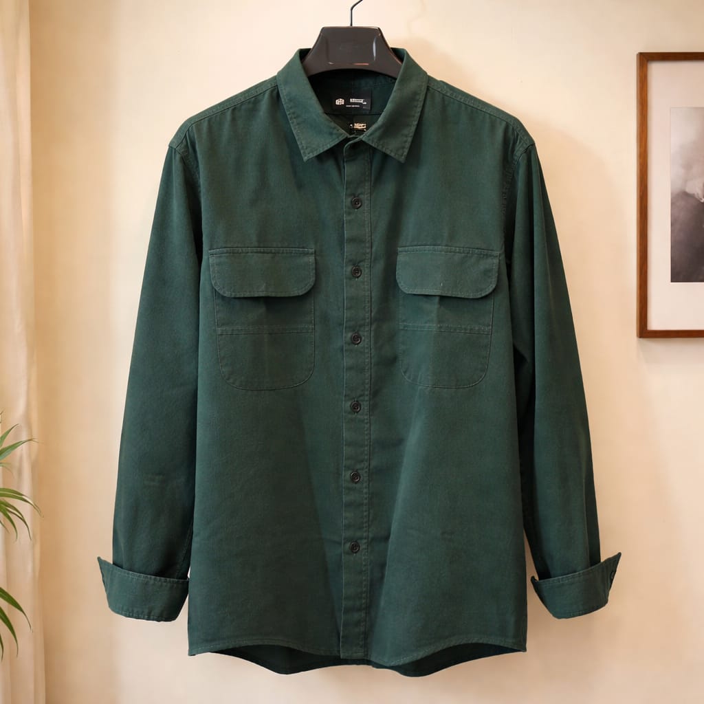 Basic gabardine shirt