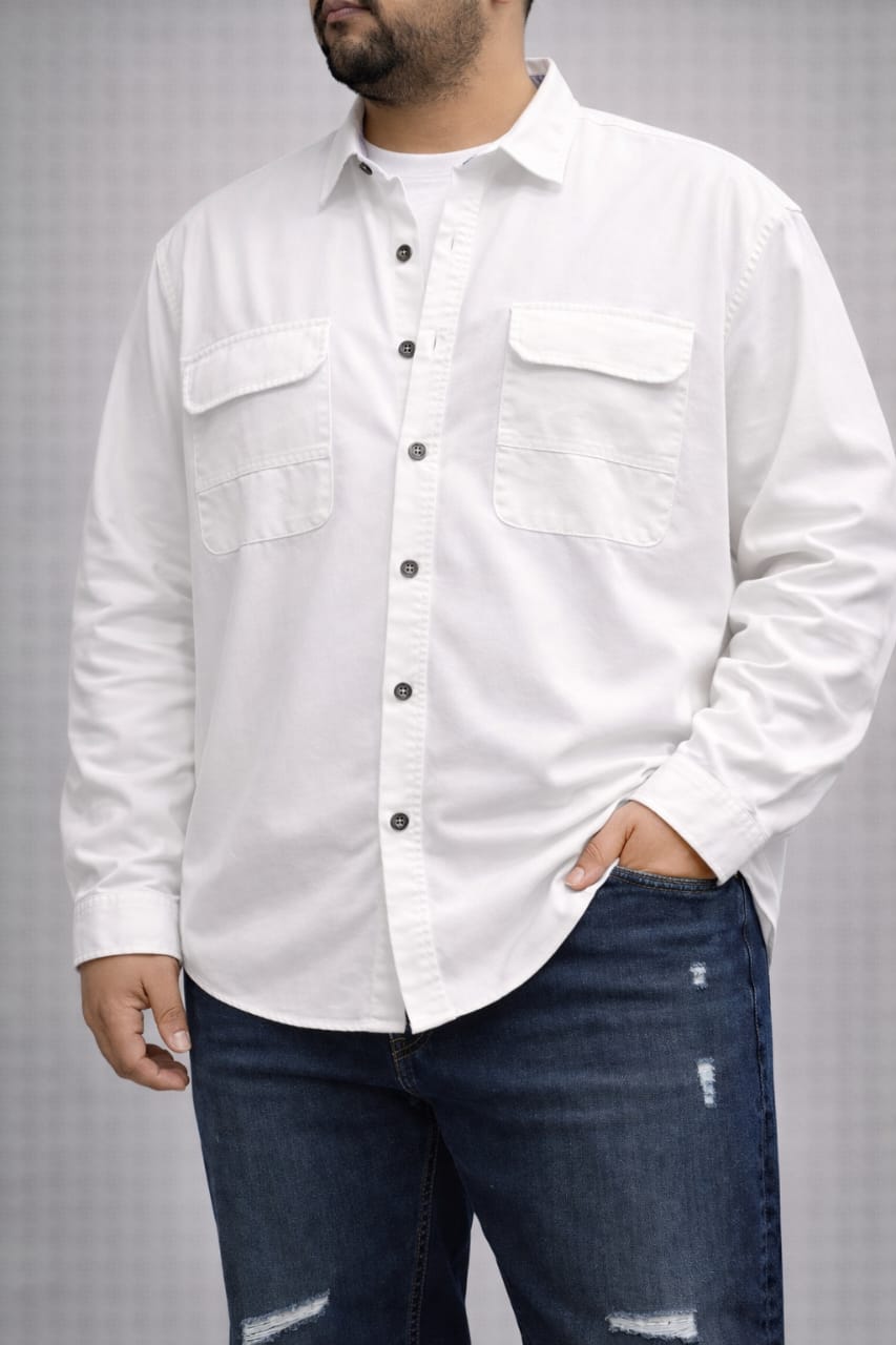 Basic gabardine shirt